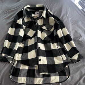 SO Checkered Black and Cream Jacket